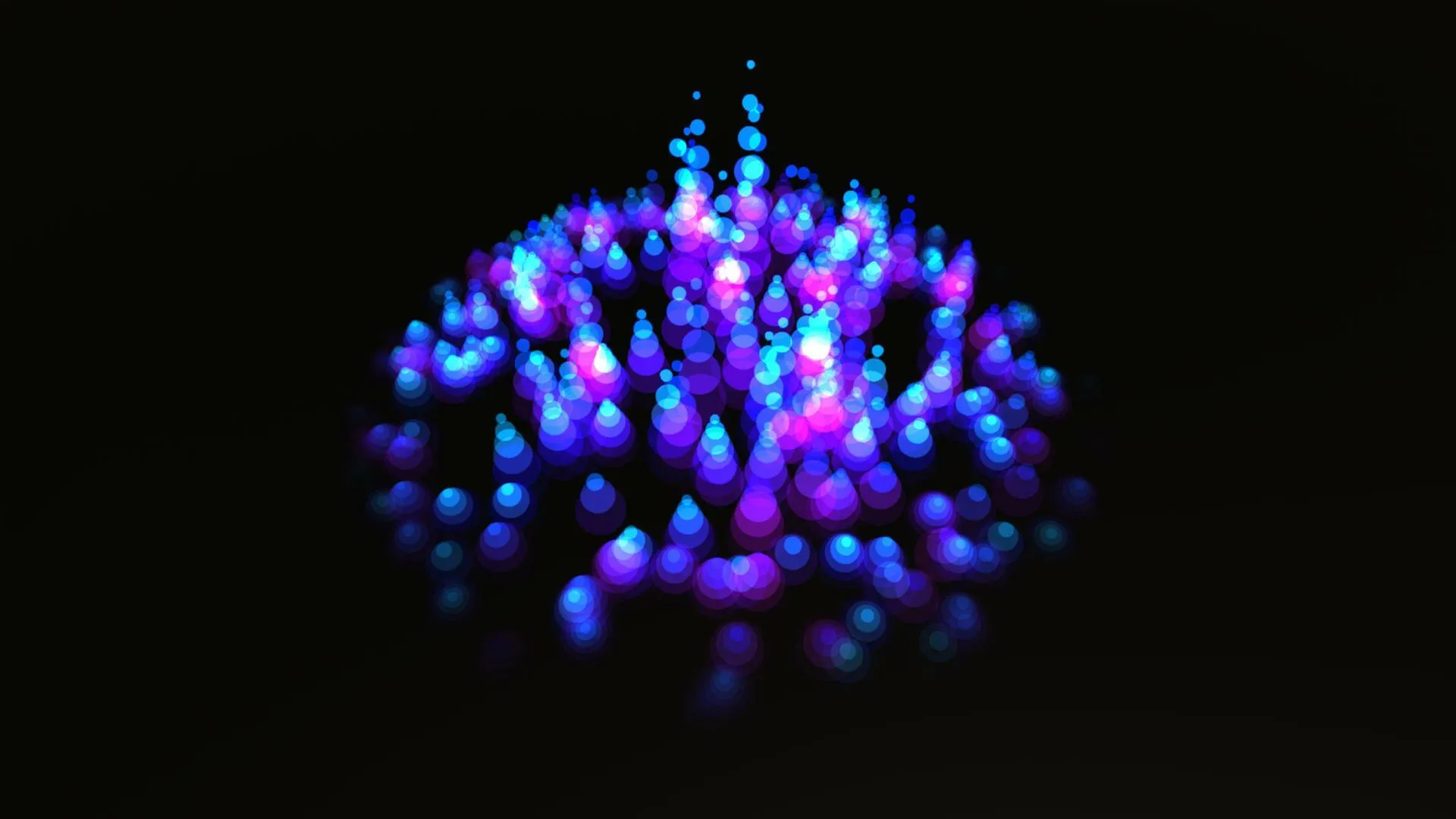 Portfolio detail image 1 for 音頻視覺化 - 賽博圓場 (Audio Visualization - Cyber Round)