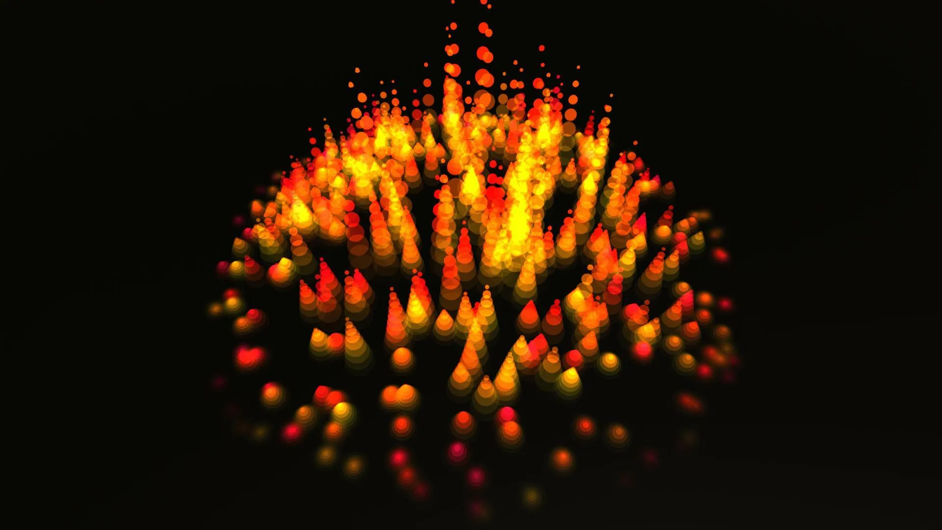 Portfolio detail image 2 for 音頻視覺化 - 賽博圓場 (Audio Visualization - Cyber Round)
