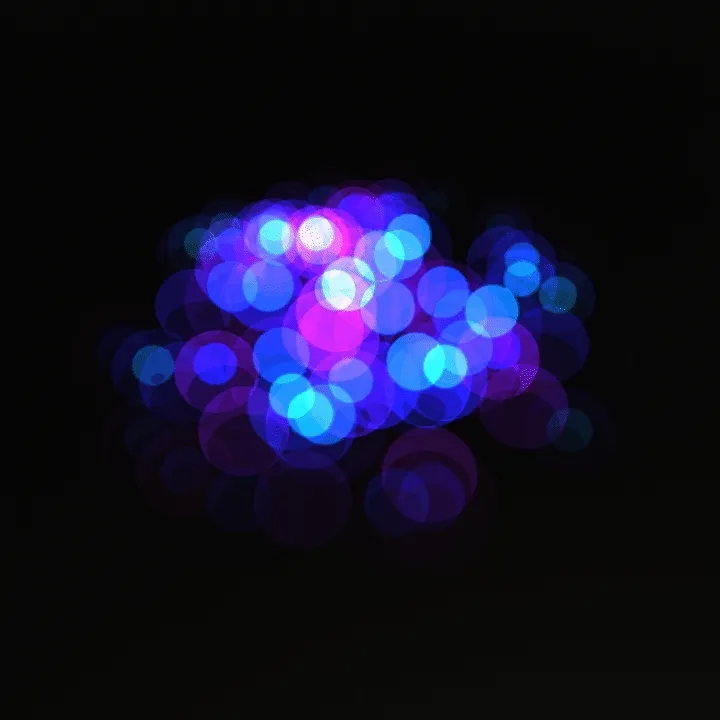 Portfolio detail image 5 for 音頻視覺化 - 賽博圓場 (Audio Visualization - Cyber Round)